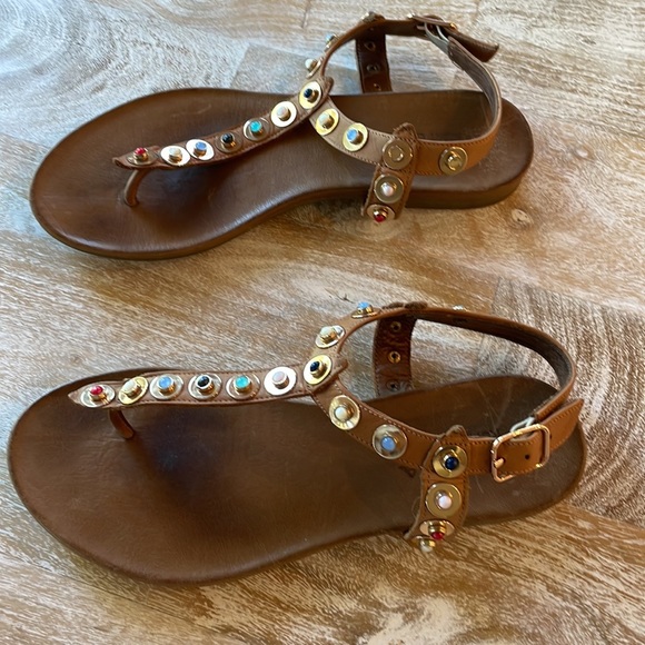 Kurt Geiger London studded t strap sandals - Picture 2 of 5